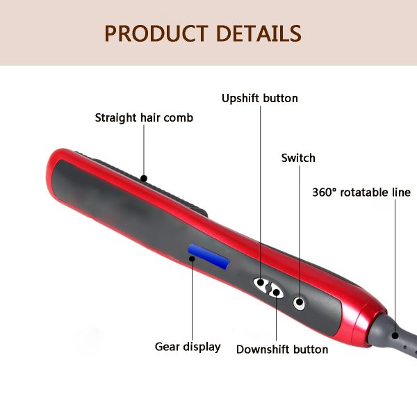 الجيل الجديد من المشط الكهربائي السريع straightener  درجة الحرارة للمشط 230 درجة مئوية – Image 6